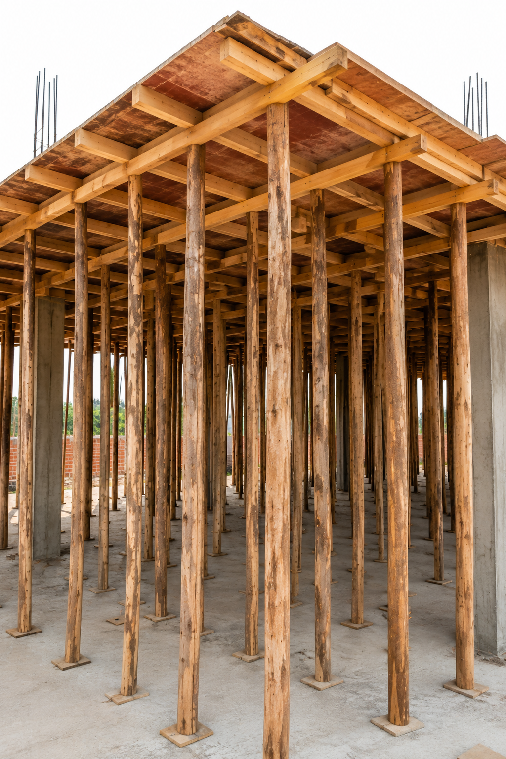 Bottom View of shuttering work